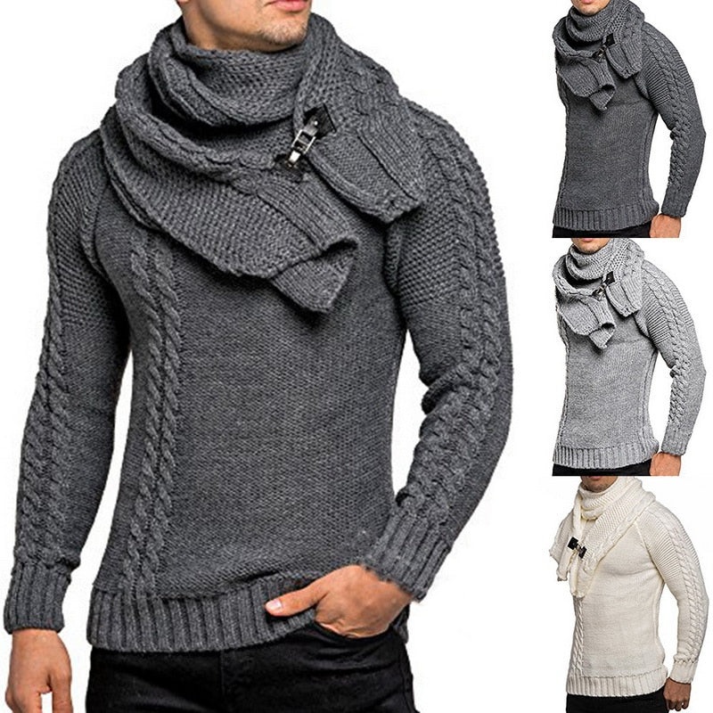 Chic Men's Turtleneck Sweater