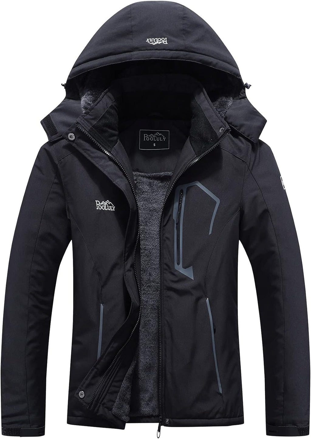 Women's Waterproof Ski Jacket - Insulated Hooded Winter Windbreaker for Snowboarding