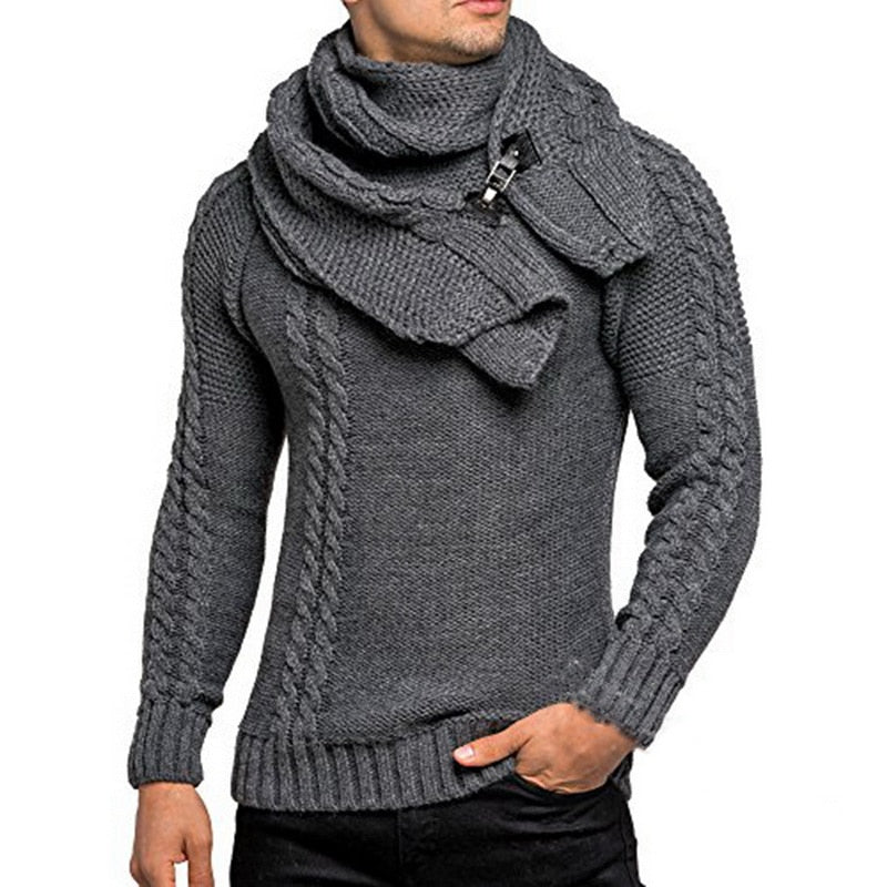 Chic Men's Turtleneck Sweater
