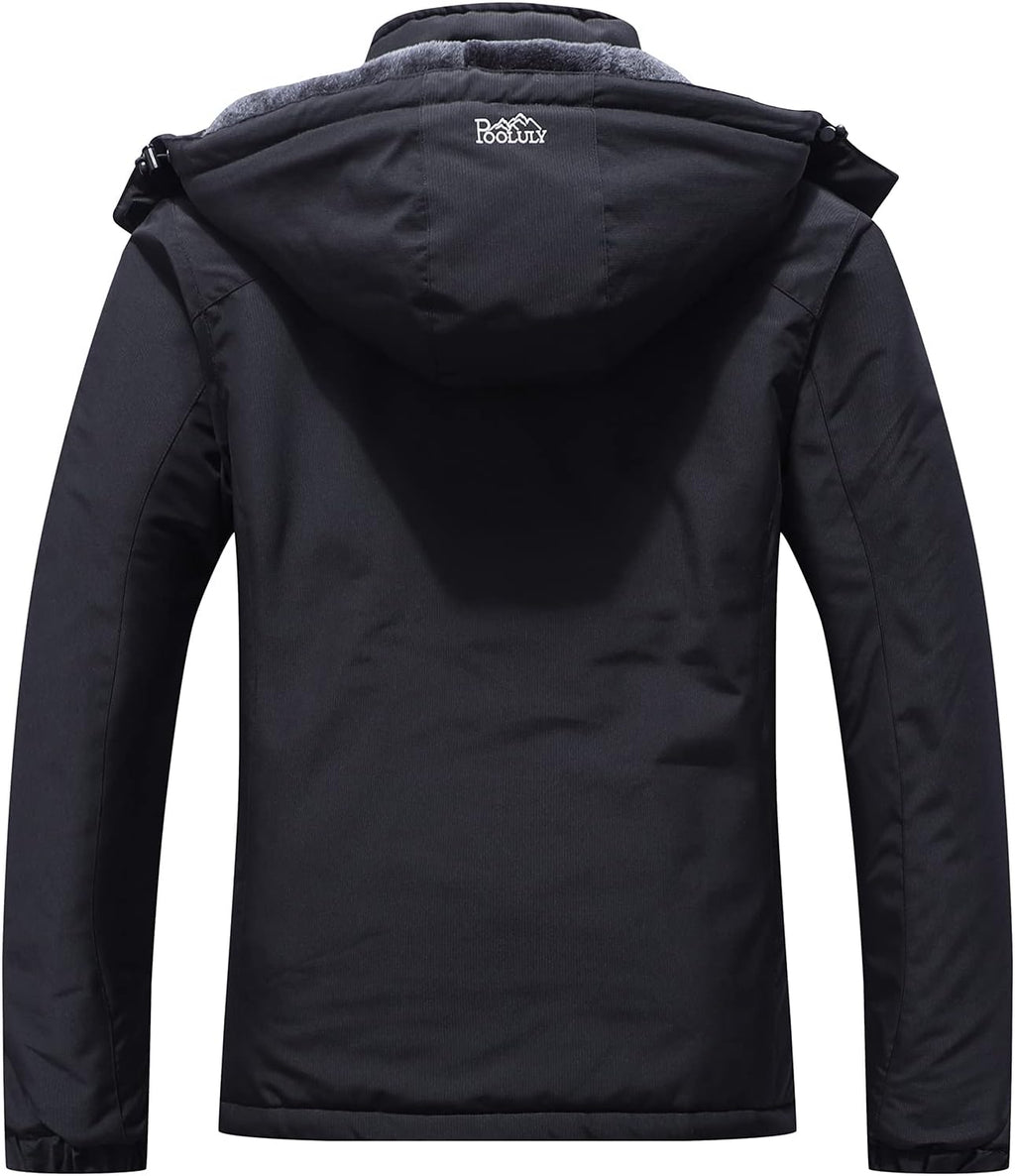 Women's Waterproof Ski Jacket - Insulated Hooded Winter Windbreaker for Snowboarding