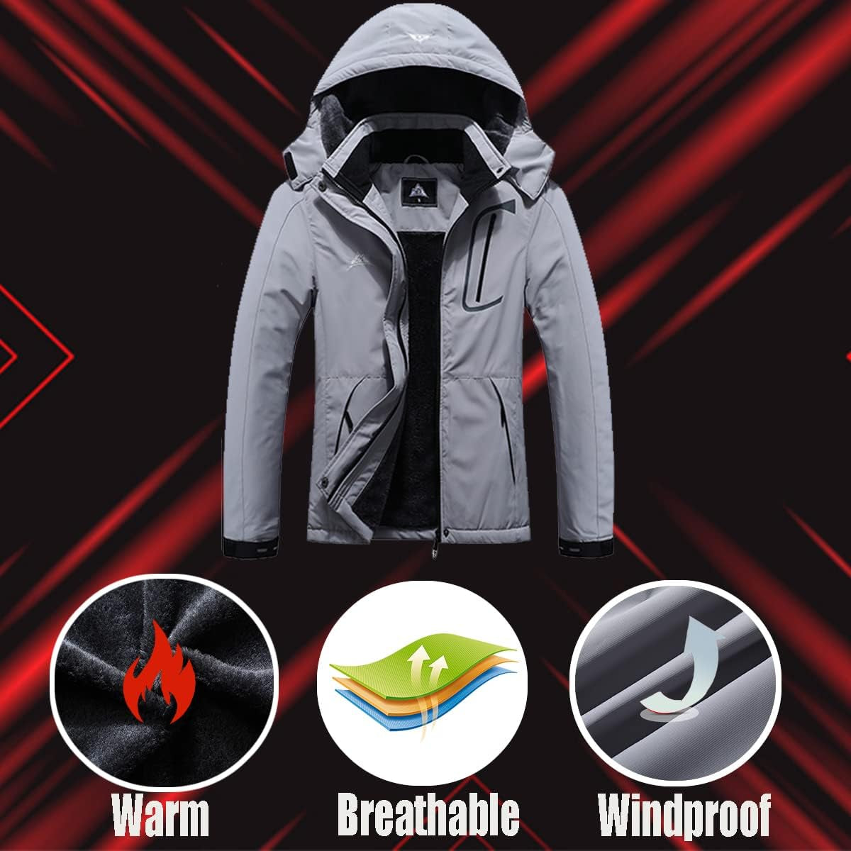 Women's Insulated Waterproof Ski Jacket - Ideal for Outdoor Activities, Hiking, and Snowboarding