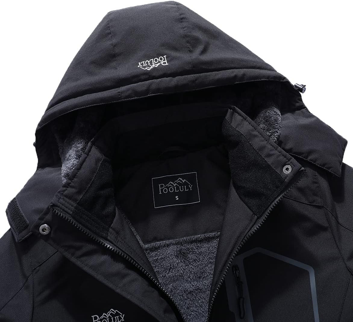 Women's Waterproof Ski Jacket - Insulated Hooded Winter Windbreaker for Snowboarding