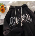 Cardigan hoodie men and women autumn and winter trends take leisure ins port wind couple clothes high street loose hooded coat
