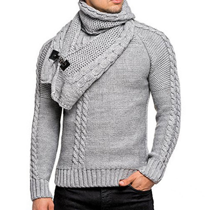 Chic Men's Turtleneck Sweater