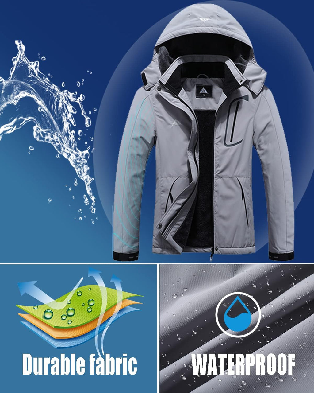 Women's Insulated Waterproof Ski Jacket - Ideal for Outdoor Activities, Hiking, and Snowboarding