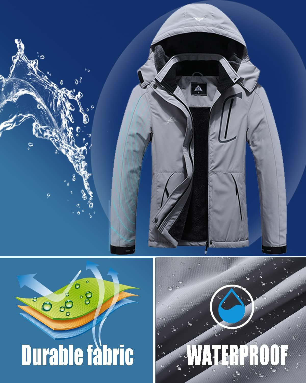 Women's Insulated Waterproof Ski Jacket - Ideal for Outdoor Activities, Hiking, and Snowboarding