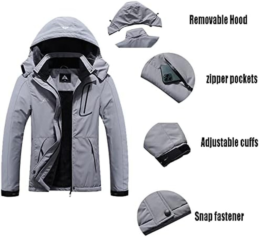 Women's Insulated Waterproof Ski Jacket - Ideal for Outdoor Activities, Hiking, and Snowboarding