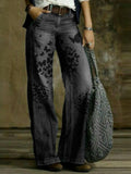 2432* Dandelion Europe and America simple casual jeans women's foreign trade women's trousers four seasons match