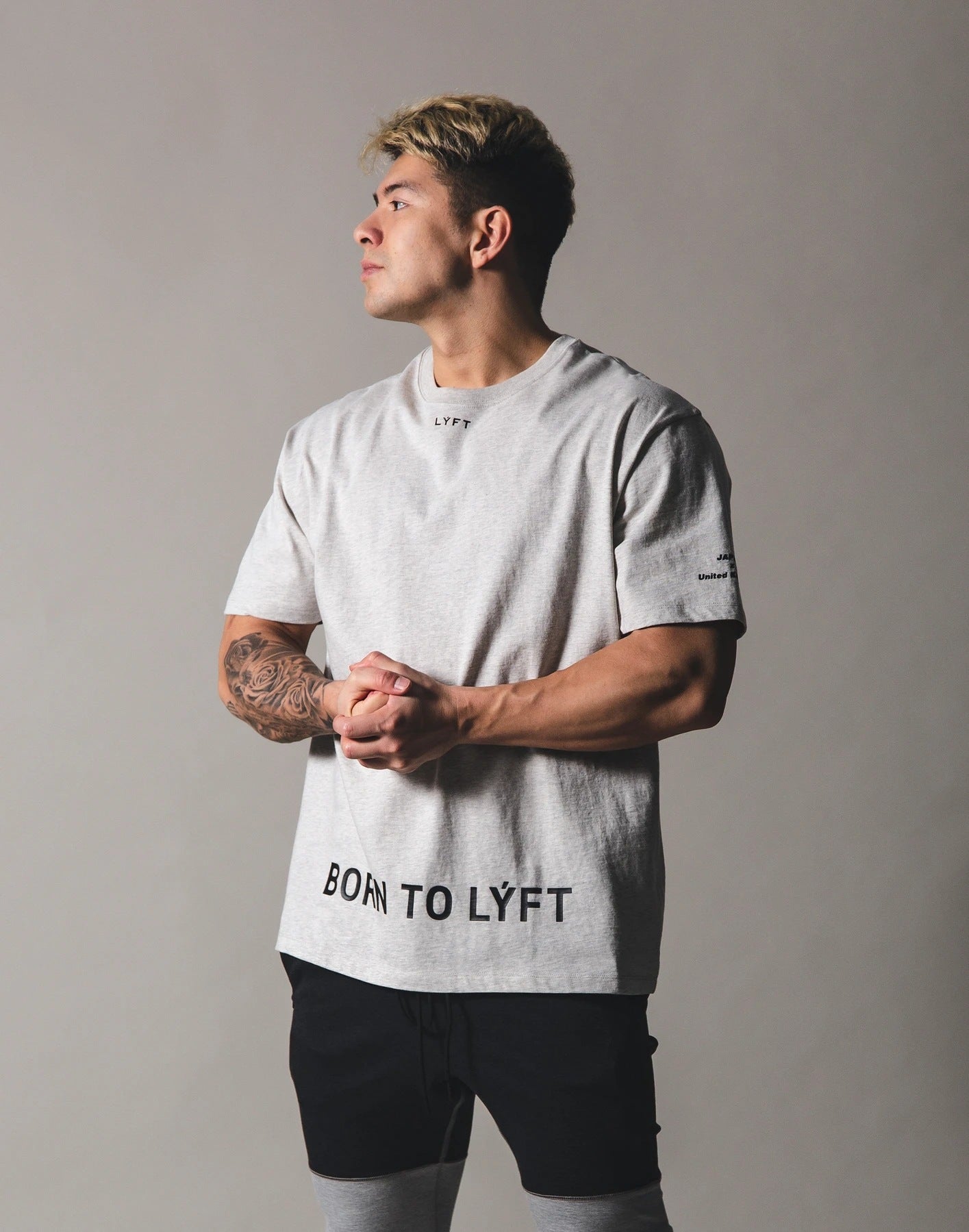 Muscle Fitness Brother Summer sports men's elasticity Slim running basketball Outdoor Casual short sleeve T-shirt ins Cross-border