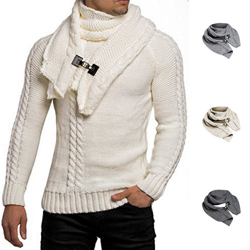 Chic Men's Turtleneck Sweater