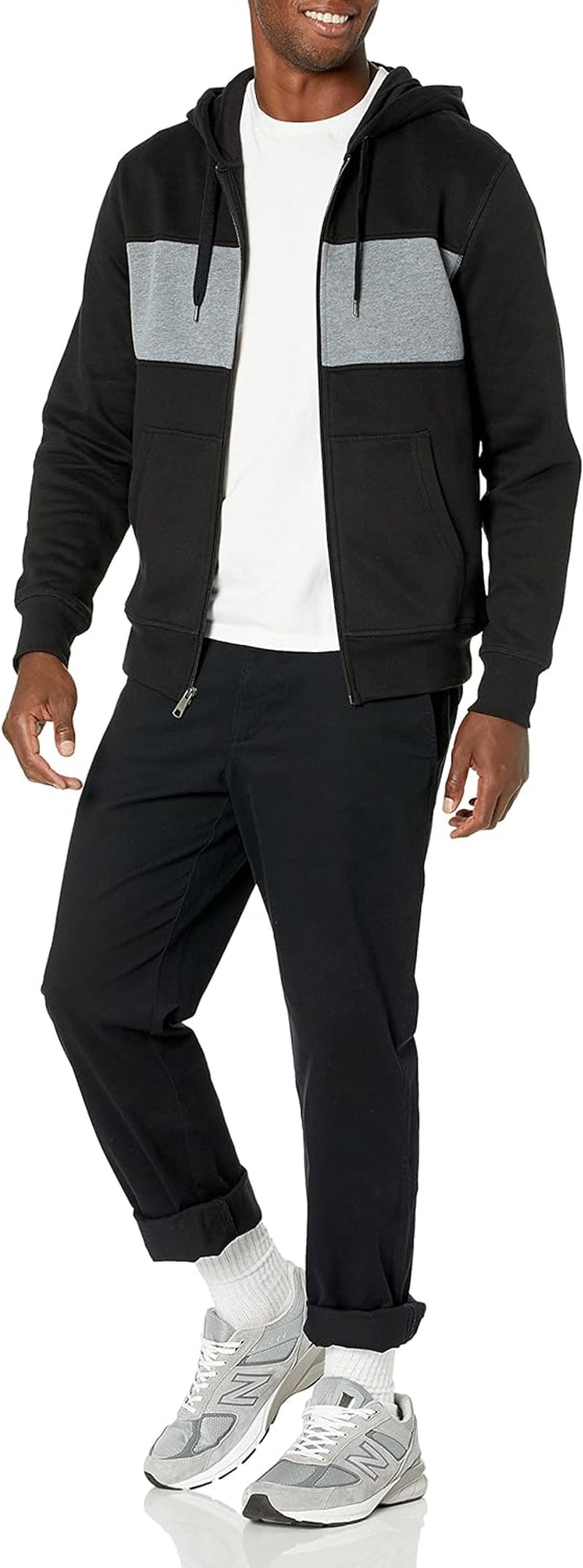 Ultimate Comfort: Men's Full-Zip Hooded Fleece Sweatshirt for Every Occasion