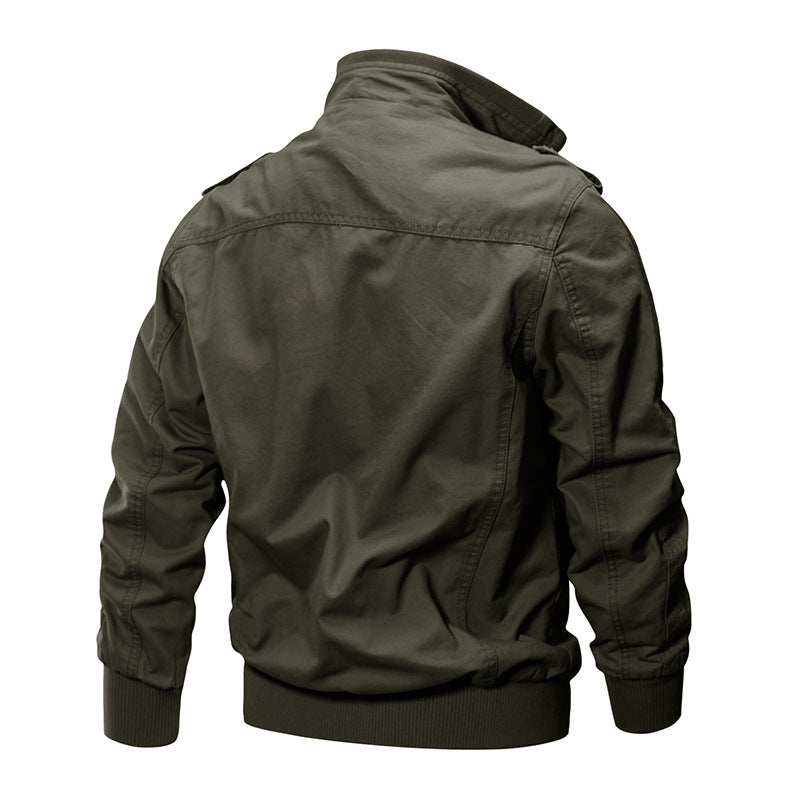 Cross-border Amazon winter jacket with cashmere and heavy jacket men's pure cotton casual work jacket Winter jacket jacket men's
