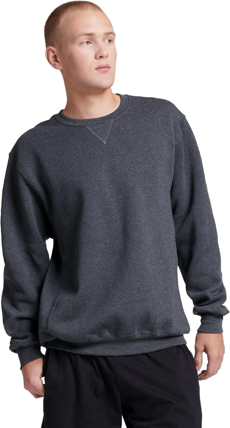 Elevate Your Comfort with Men's Dri-Power Fleece Sweatshirts - Moisture-Wicking, Relaxed Fit in Sizes S-4X