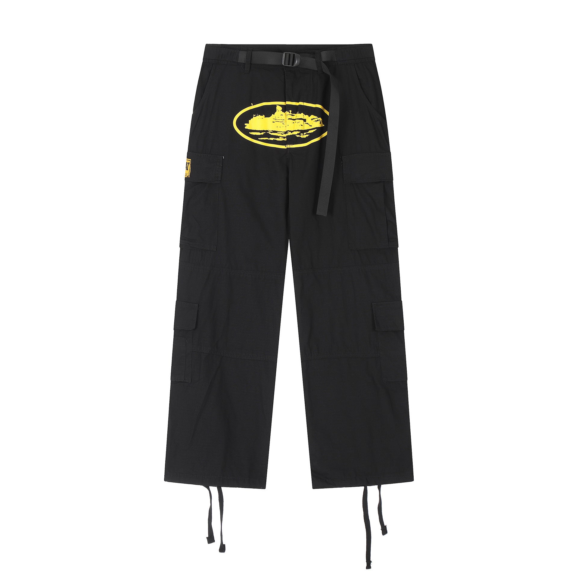 summer new European and American letter printed casual pants waterproof woven pants men's overalls