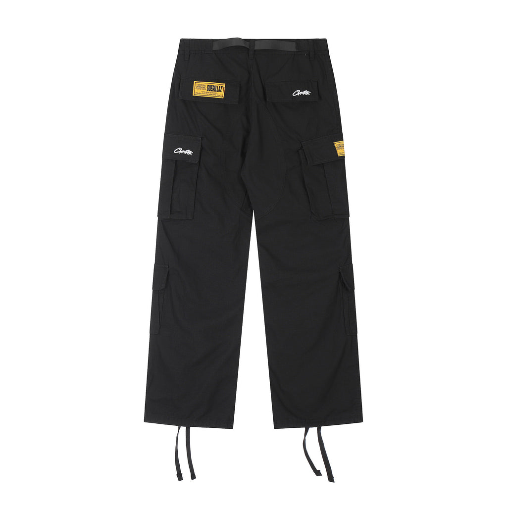 summer new European and American letter printed casual pants waterproof woven pants men's overalls