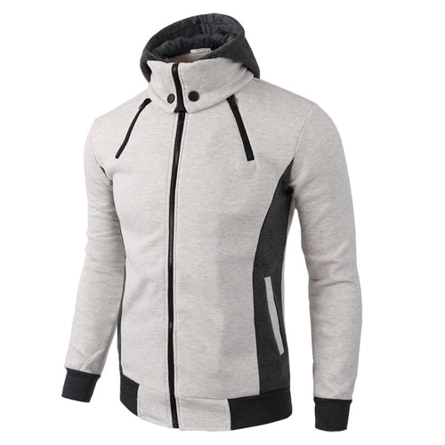 2021 new fake two sport Cardigan hoodie zipper hoodie for men